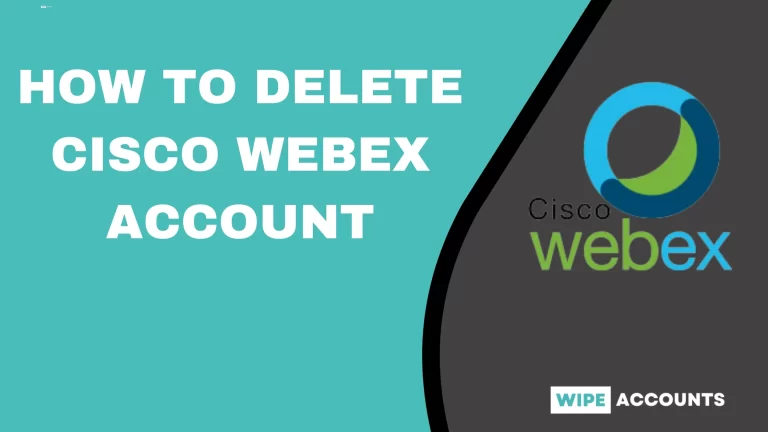 how to delete cisco webex account