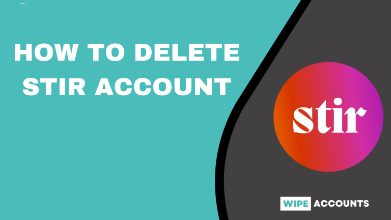How to Delete Stir Account