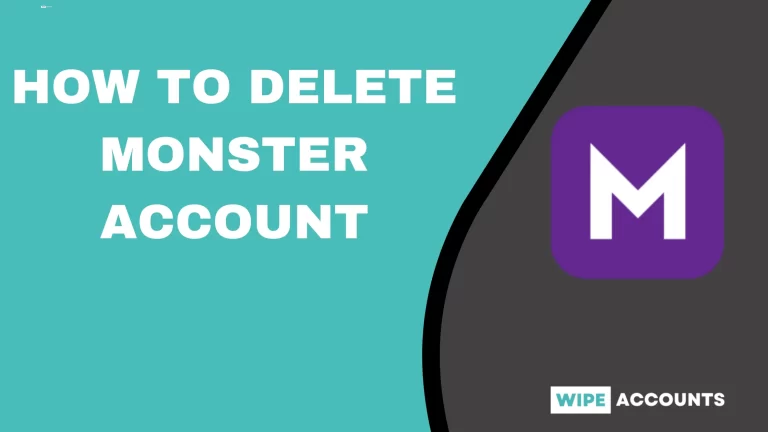 how to delete monster account