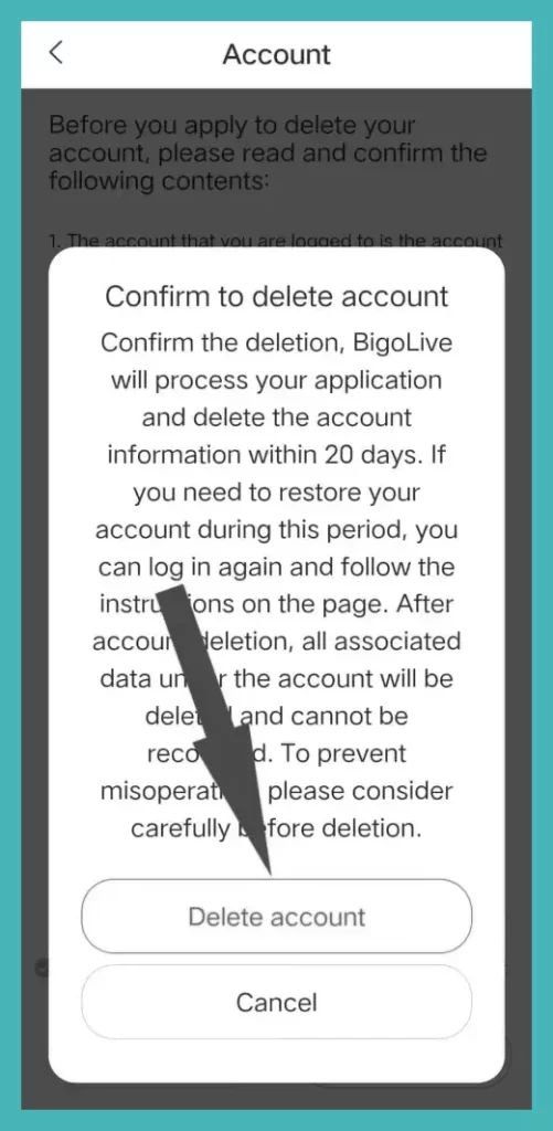 How to Delete BIGO Account