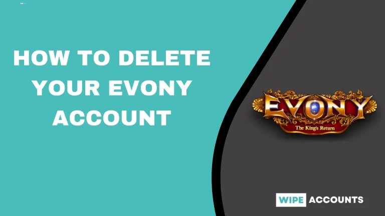 Delete Evony Account