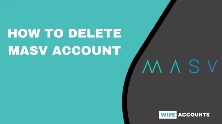 How to Delete MASV Account