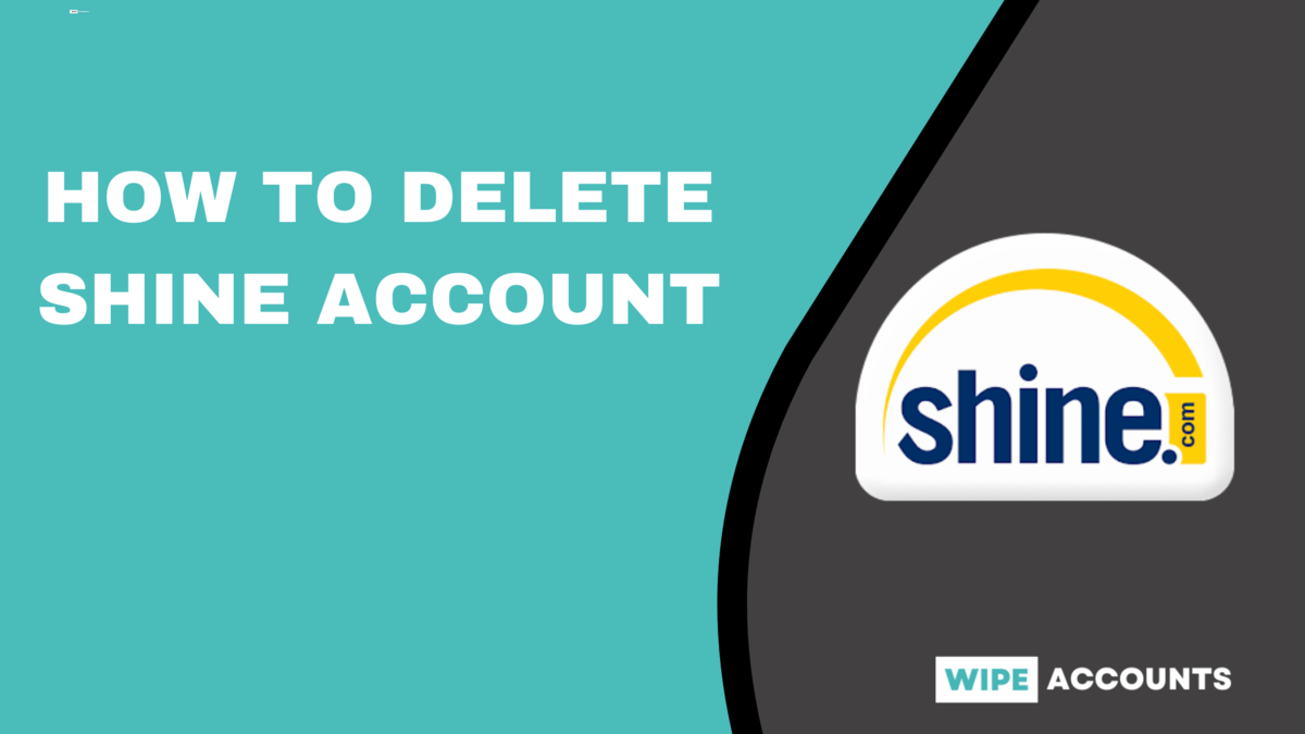 how to delete shine account